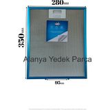 Hgnm E-Trading 81460024 -Teka Db1-90 Için Davlumbaz Metal Yağ Filtresi 350X280MM Gefest A12 - Aspiratör & Davlumbaz