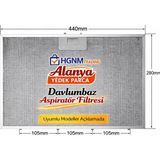 Hgnm E-Trading Arçelik, Beko & Teka Uyumlu Davlumbaz Metal Yağ Filtresi 440x280 mm – 9198810134 / 81455031 - Aspiratör & Davlumbaz