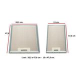 Hgnm E-Trading Aspiratör Davlumbaz Filtre Seti 205 x 476 mm ve 130 X476 Etsy 1350 Davlumbaz Yağ Filtresi Mutfak Aspiratörü Havalandırma Alüminyum E8-E9