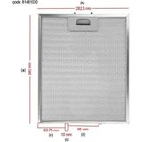 Hgnm E-Trading Davlumbaz Metal Yağ Filtresi 340x280 mm | Teka 81481030 Uyumlu Aspiratör Filtresi Teli 28x34 - Aspiratör & Davlumbaz