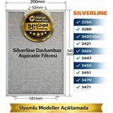 Hgnm E-Trading Silverline 2250, 3280, 3420 Klas, 3421, 3424, 3447, 3450, 3451, 3470, 3471 Davlumbaz Aspiratör Filtresi 345X200MM – 11010157 Süzgeç, Tel, Kaset, Filtre