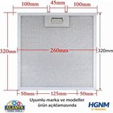 Hgnm E-Trading White Daisy, ESCO, TEKA, Arçelik 260x320 mm Davlumbaz Yağ Filtresi 26x32 - 480122102169 - Davlumbaz Aspiratör Yağ Filitresi 320 x 258 mm