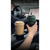 HGROUP Araba Torpido Bardaklığı 2’li | Çok Amaçlı Ayarlanabilir Oto Bardak Tutucu | Araç İçi Organizer