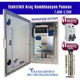 Hgsşarj "bluepan" 7,4kw Elektrikli Araç Kombinasyon Panosu, Tesla Blue Adaptör Uyumlu, Sch Neider Sigorta Grubu Kombinasyon Kutusu - SCHNEİDER