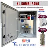 Hgsşarj "xlkombi" 5X32A + 3X32A + 1X16A 22KW Trifaze 7kw Monofaze Elektrikli Araç Kombinasyon Panosu Tesla Blue Adaptör Uyumlu Vı Ko Sigorta Grubu Kombinasyon Kutusu - VİKO/PANASONİC