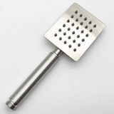 Hgtec Paslanmaz Çelik El Duş Başlığı 304 Çelik Metal Kare - Krom