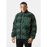 HHA.63349_HHA.390_PANORAMA PRINTED Yeşil Dik Yaka Desenli Erkek Polar Sweatshırt