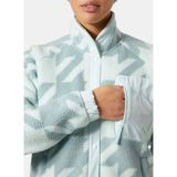 HHA.63373_HHA.562_IMPERIAL PRINTED Mavi Dik Yaka Desenli Kadın Polar Sweatshırt