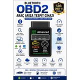 Hhobd Obd2 Ios-Android-Pc Bluetooth Özellikli Araç Arıza Tespit Cihaz - Siyah