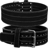 HHR Ağırlık Kaldırma Kemeri Süet Çift Prong Power Belt - 10 mm genişliğinde, 10 mm kalınlığında - Ağırlık Kaldırma Kemeri Maksimum Destek ve Koruma - KDK için İdeal