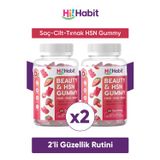 Hi Habit HSN Saç, Cilt ve Tırnak Vitamini Takviye Edici Gıda Seti (60 Günlük)