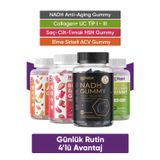 Hi Habit Nadh Koenzim Q10 - Kolajen Tip1-Tip3 - Hsn Cilt, Saç, Tırnak, Acv Elma Sirkeli Gummy Takviye Seti