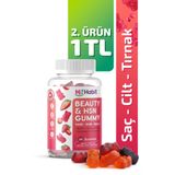 Hi Habit Saç ve Cilt Vitamini - Biotin, Hyaluronik Asit, Glutatyon, Resveratrol Vegan Gummy (30 GÜNLÜK)