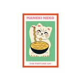 Hi Kami Maneki Neko – The Fortune Cat Şans Kedisi | Temalı Hediye Not Kartı Kartpostal | 10×15 cm