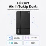 Hi Kart Apple Uyumlu iOS &android Takip Cihazı & Dijital Kartvizit Siyah Tekli Paket siyah
