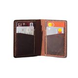 Hi Leather Bifold Dik Deri Para Bölmeli Cüzdan Rose