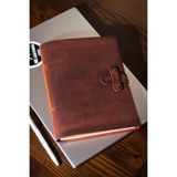 Hi Leather El Yapımı Gerçek Deri A5 Defter Ajanda - Rose