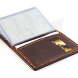 Hi Leather Hakiki Deri Araç Ruhsat Kılıfı - Kabı Rose