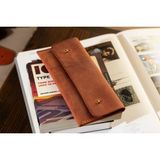 Hi Leather Kişite İsme Özel Ate Yatay Hakiki Deri Kalemlik - Rose