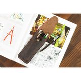 Hi Leather Kişiye İsme Özel Puta Hakiki Deri Kalemlik - Kestane