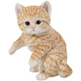 Hi-Line Gift Ltd. Oyun Turuncu Tekir Kedi Heykeli