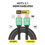 Hi-Link Ultra Hdtv 8k Yüksek Hızlı 2.1V Premıum HDMI Kablosu 1,5 Metre
