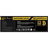 Hi Port Hi Port MX-2000W 2000WATT 95+ Power Supply Güç Kaynağı - 2000 W