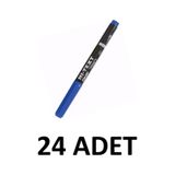Hi-Text 24 Adet Ohp Asetat Kalemi Mavi 780-SM S Ince Uçlu Permanent