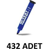 Hi-Text 432 Adet 830pc Kesik Uç Permanent Kalem Koli Kalemi Mavi