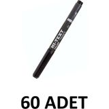 Hi-Text 60 Adet Ohp Asetat Kalemi Siyah 780-SM S Ince Uçlu Permanent