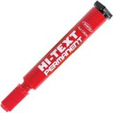Hİ-TEXT 830PBK PERMANENT MARKÖR KOLİ KALEMİ YUVARLAK UÇ KIRMIZI