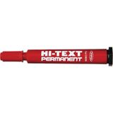 Hi-Text Permanent 830PC Kırmızı Kesik Uç Markör
