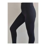 Hiba Yüksek Bel Toparlayıcı Tayt, Slim Fit, Çizgili Desen, Siyah, XL Beden