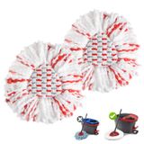 Hibaby Cedar O EasyWring Spin Mop 1 Tank Sistemi için 2 Paket Paspas Yedek Başlığı, Orta Kısım%40 Temizleme Gücü Ekleyin, Paspas Yedek Başlıkları Değiştirin Derin Temizleme, Mikrofiber, Makinede