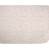 Hibboux Star Bebek Lastikli Çarşaf - 70 x 140 cm - Beyaz - Pembe