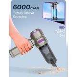 HiboTekno 2 In 1 Araç Içi Mini Süpürge & Hava Üfleme Makinesi 17.000 Pa Çekim Gücü Fırçasız Motor Gri -Mor - Renkli