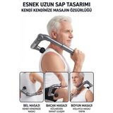 Hibotekno Masaj Aleti Bel, Boyun, Omuz, Bacak,ayak Bileği ,sırt Için Rahatlatıcı Gevşetici Masaj Aleti - Gri - Siyah