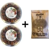 Hicazi HİCAZİ Sukkari Taze-Yaş Hurma 2'li (500grx2)(1kg)+Taze Çekilmiş Türk Kahvesi(100gr)