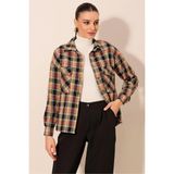 Hiccup Kadınlar BDART Regular Fit Oduncu Gömlek Tuğla Kırmızısı