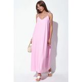 Hiccup Kadınlar Busem Kadın Düz Maxi Slip Elbise Allık Pembe