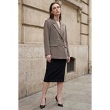 Hiccup Kadınlar MY FASHION Kadın Düğmeli Blazer Ceket Haki Yeşil - XL