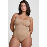Hiccup Kadınlar Premium Seamless Toparlayıcı Ayarlanabilir Askılı Zıbın Korse Natural - Natürel - XS