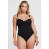 Hiccup Kadınlar Premium Seamless Toparlayıcı Ayarlanabilir Askılı Zıbın Korse Siyah - 2XL