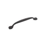Hickory Hardware Rafine Rustik Toplama Dolap Tutacakları, Dolaplar ve Çekmeceler ve Banyo Donanımı için Mutfak Kolları, Merkezden Merkeze 15,7 cm, Siyah Demir, 1 Paket