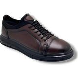 Hidayet Özel 1228-26 Hakiki Deri Streçli Slip On Anatomik Erkek Ayakkabı - Kahverengi