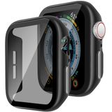 HIDOOING Apple Watch Serisi 9/8/7 için 2'li Paket Gizlilik Ekran Koruyucu Kılıf 45 mm, iWatch Koruyucu PC Yüz Kapağı Dahili Gözetleme Önleyici 9H Temperli Cam Koruyucu, iWatch Aksesuarları için, Siyah