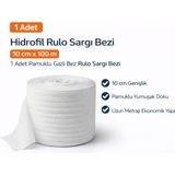 Hidrofil Rulo Sargı Bezi 10 cm x 100 M 1 Adet Pamuklu Gazlı Bez Rulo Sargı Bezi