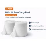 Hidrofil Rulo Sargı Bezi 10 cm x 100 M 2 Adet Pamuklu Gazlı Bez Rulo Sargı Bezi