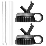 Hidroflask Geniş Ağız için Pipetli Kapaklar 16 oz, 18 oz, 20 oz, 32 oz, 40 oz ve 66 oz, Hidro Flask Spor Su Şişeleri için Esnek Hasır Kapak, Esnek Saplı Yedek Kapak Pipetler Kapak Üst Aksesuar