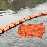 Hidrokarbon Dökülme Önleyici Barajlar, PVC Hidrokarbon Bariyeri Yüksek Mukavemetli 10 m (32,8 ft) - Su Kirliliği Kontrolü için Deniz Şamandırası, 150 cm (59 inç)